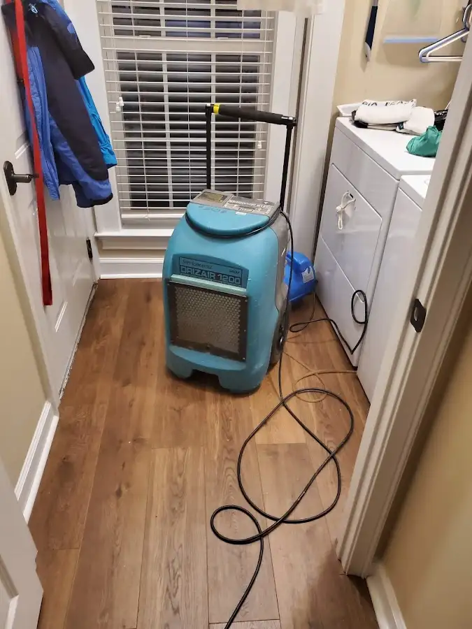 Commercial dehumidifier deployed for Crawl Space Restoration in Erie