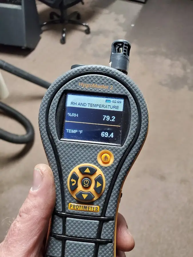 Moisture meter humidity assessment for Fire & Smoke Damage Restoration in Erie