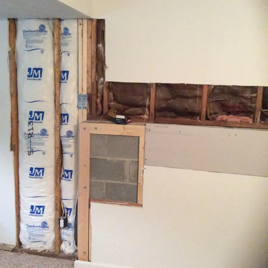 Wall insulation replacement during Contents Cleaning & Restoration in Erie
